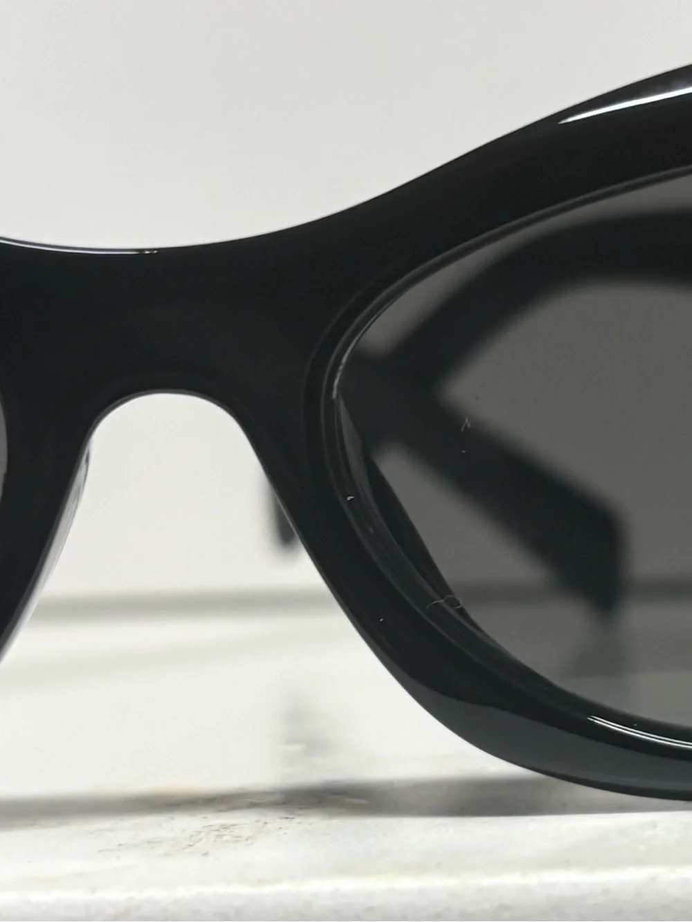Prada Black Oval Women's Sunglasses